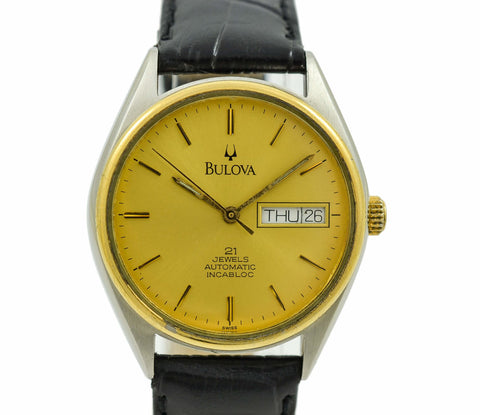 1990 Bulova 21 Jewels Automatic Incabloc Mouvement suisse montre