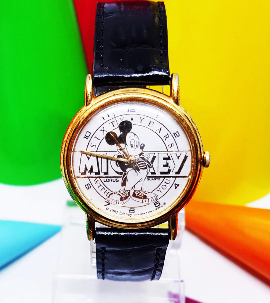 60 Jahre von Mickey Mouse Original Lorus Quarz Uhr