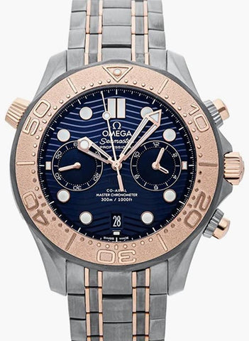 ساعة أوميغا سيماستر أوتوماتيكية بقرص أزرق 210.60.44.51.03.001