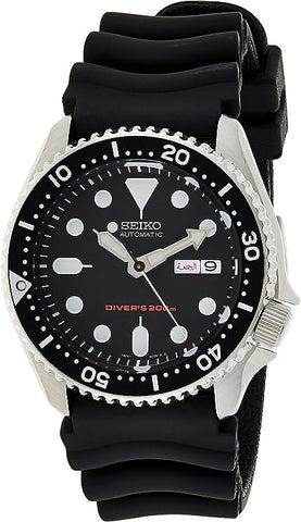 SEIKO Herren automatische analoge Tauchuhr mit Gummiriemen SKX007K