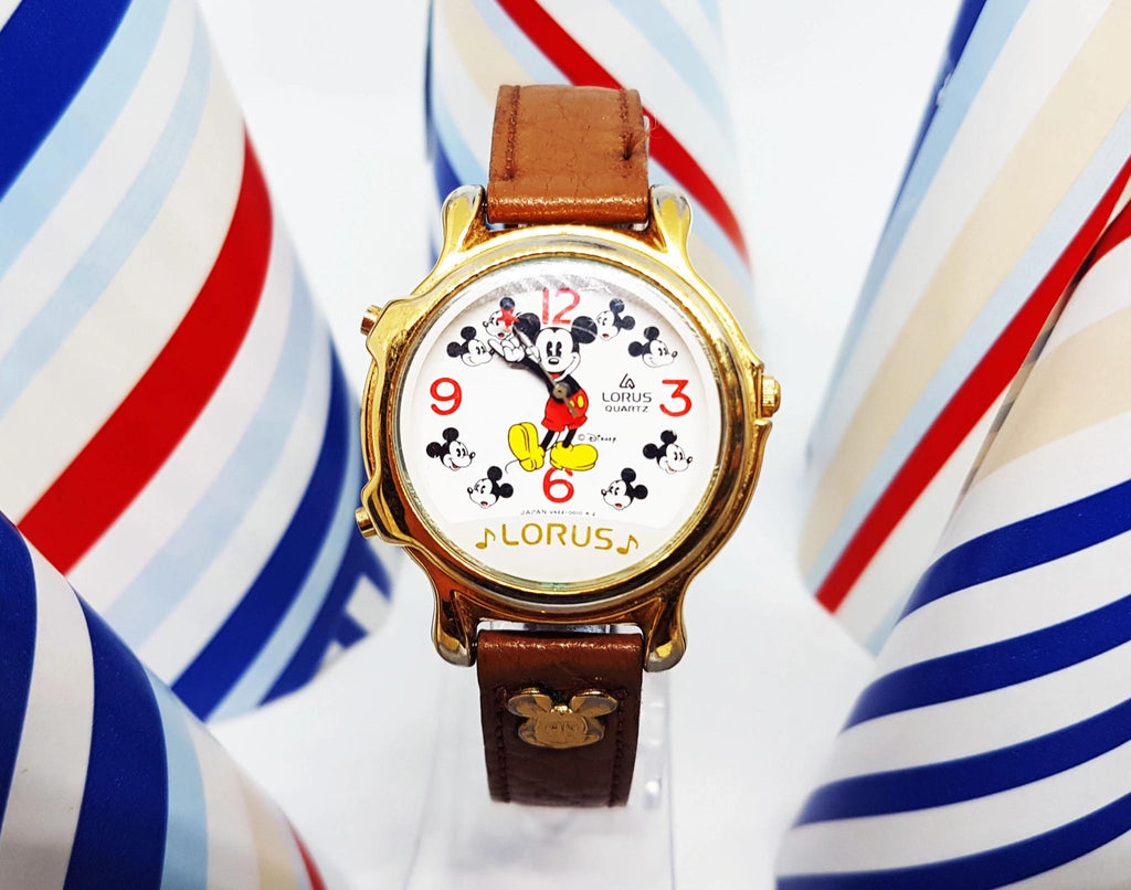 Rare Lorus Mickey Mouse Musical montre