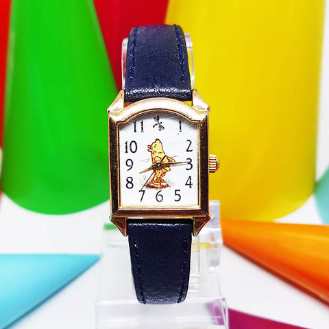 Seltener Vintage Winnie the Pooh Square Uhr