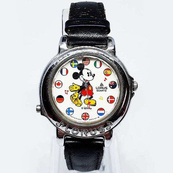 Musical Lorus Mickey Mouse Uhr | World Flags V421-0020 Lorus Uhr