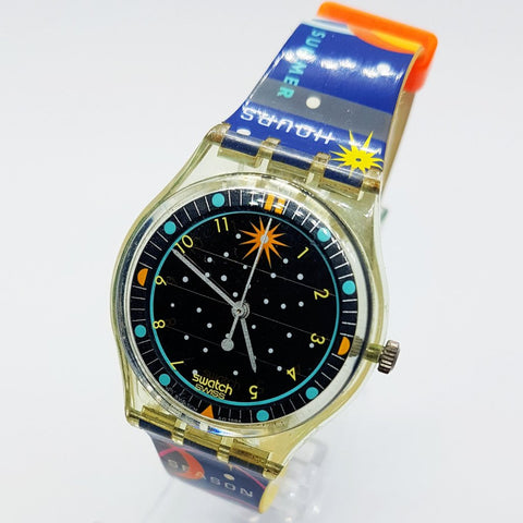 1995 القبة السماوية SRG100 الشمسية Swatch شاهد | التسعينيات نادر Swatch يشاهد