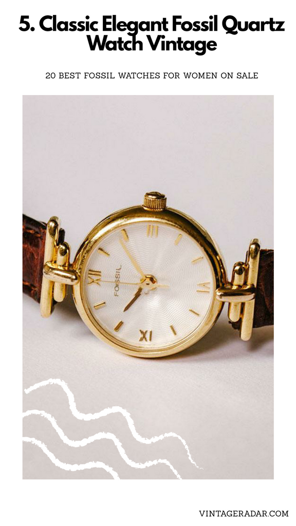 Fossil Dames montre Ton d'or