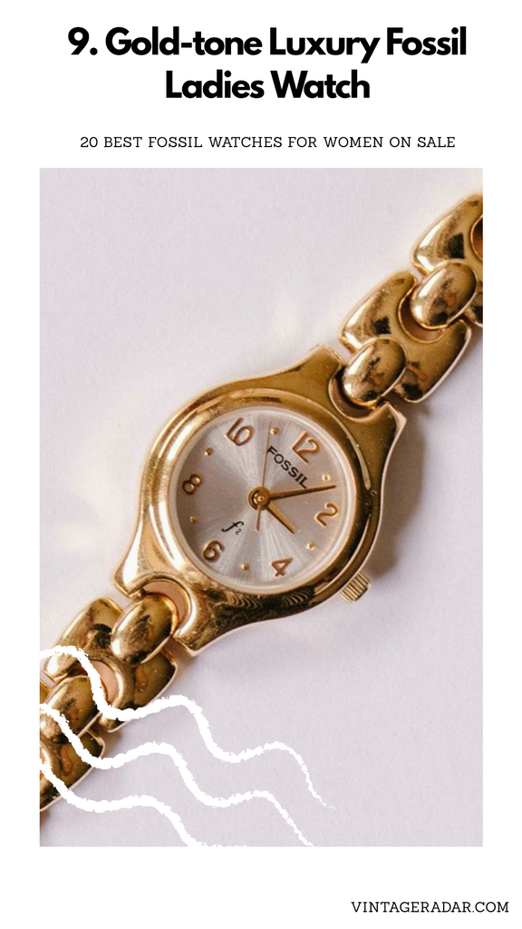 Fossil Dames montre Ton d'or