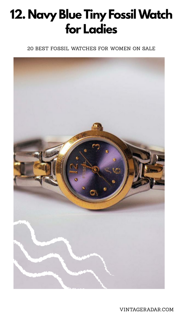 Navy Blue Fossil Ladies Watch