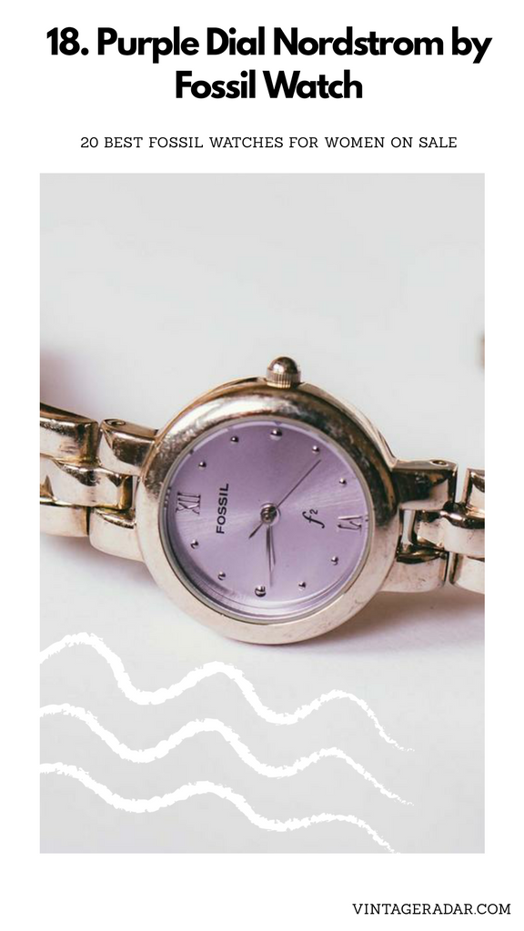 Purple Dial Fossil Ladies Watch