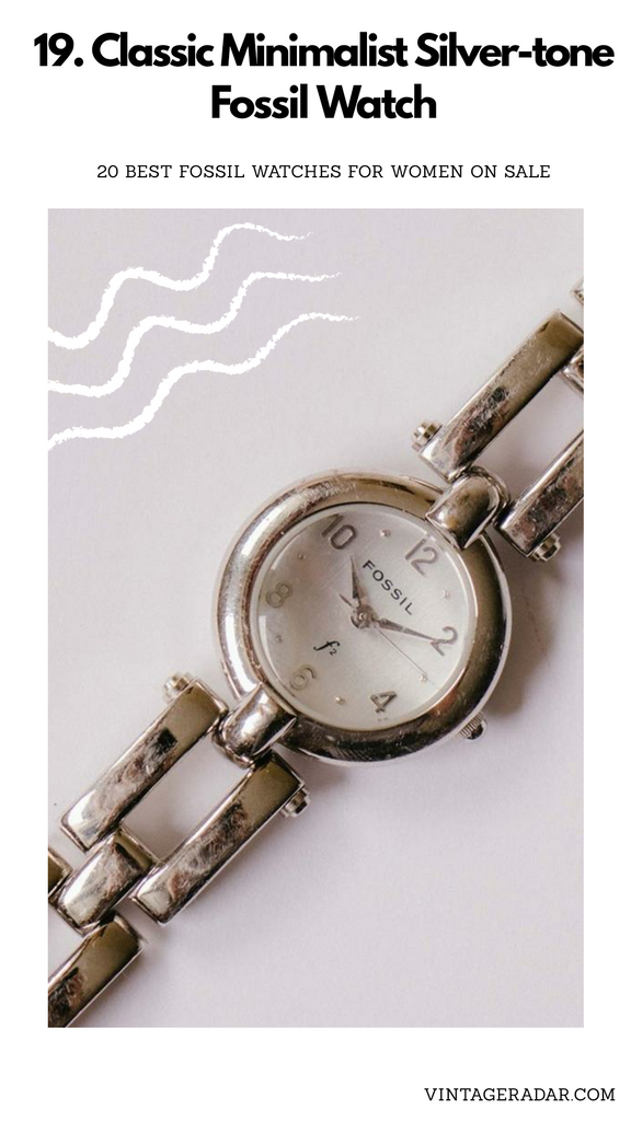 20 Fossil Vigilancia para mujeres | Oro plata Fossil Relojes a venta – Vintage Radar