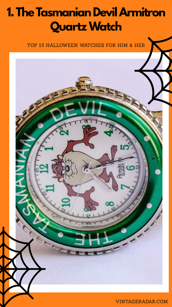 Le Tasmanian Devil Armitron Quartz montre | Vert émeraude montre