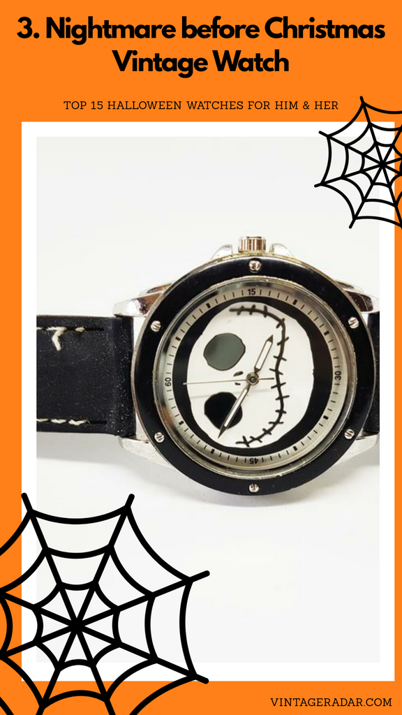 Disney Pesadilla antes de Navidad reloj para hombres | Jack Skellington