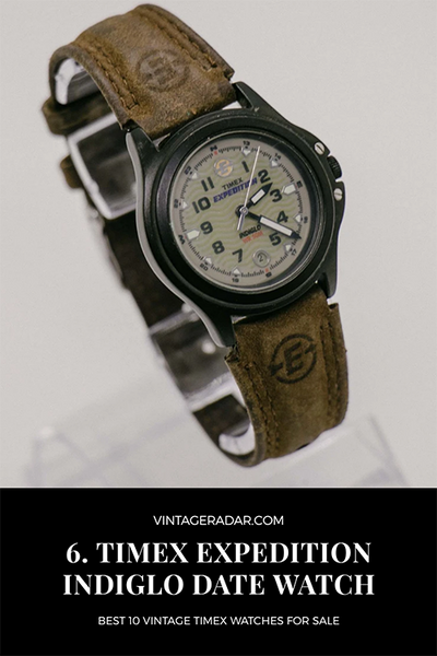 Vintage Timex Expedition Indiglo 50M Watch