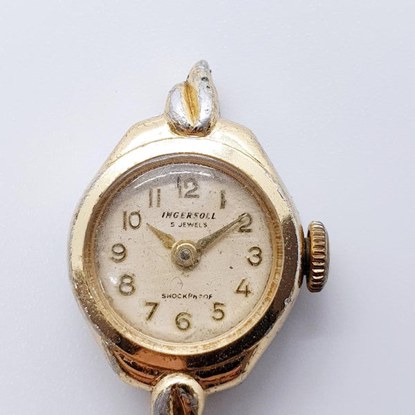 1930s Ingersoll 5 Jewels Shockproof Art Deco Watch for Parts & Repair ...