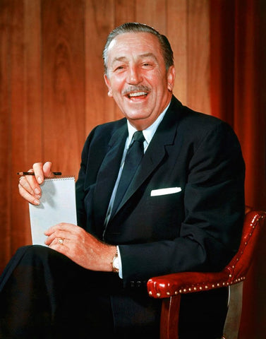 Walt Disney wearing a Rolex watch