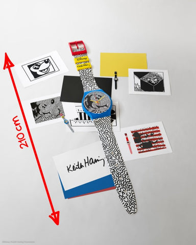 Mickey Mouse Édition limitée SWATCH X keith haring montre Mur