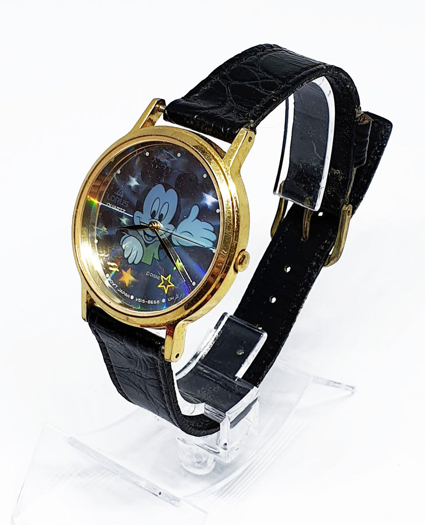 Selten Mickey Mouse Holographisch Seiko Uhr