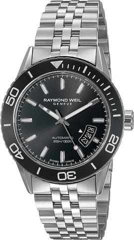 Raymond Weil 2760-ST1-20001 Masco de acero inoxidable automático de "Freelancer" para hombres de acero inoxidable reloj