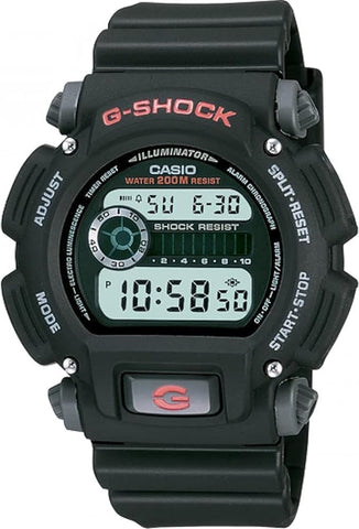 Casio ساعة رياضية للرجال G-Shock DW9052-1V مقاومة للصدمات مصنوعة من الراتنج الأسود