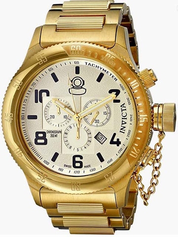 Invicta Men's 15473 Russian Diver Analog Display Gold de cuarzo suizo reloj