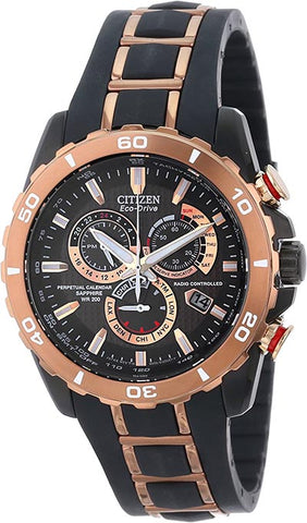 Citizen Herren AT4028-03X Eco-Drive Limited Edition Perpetual Chrono A-T Atomic Uhr Synchronisation Uhr