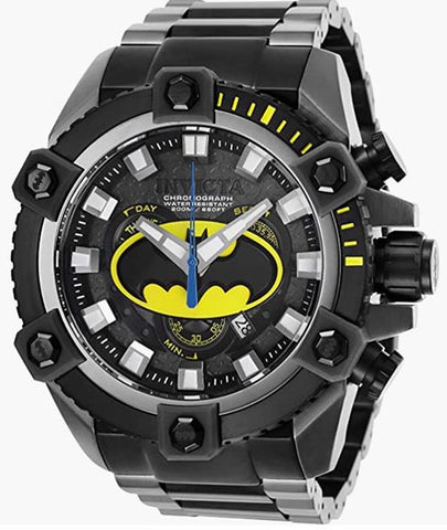 Invicta 26912 DC Comics Batman Quartz noir et jaune montre