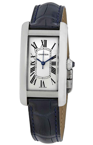 Cartier Tank Americaine Automtic Silver Dial Damas reloj WSTA0017