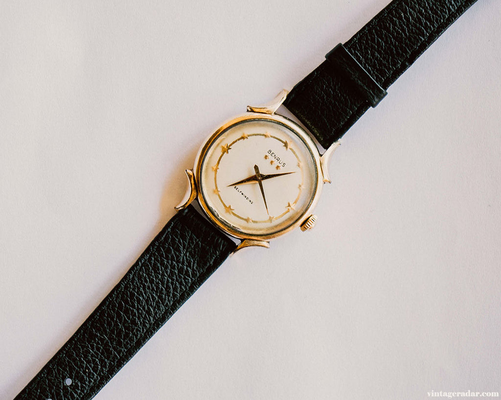 Benrus Mit Gold gefüllter 3-Sterne-Vintage Uhr