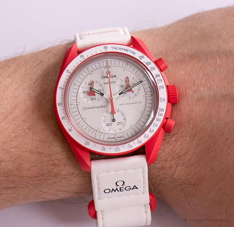 MISSION TO MARS MoonSwatch on the wrist