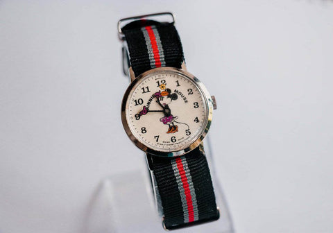 Vintage Brandley Minnie Mouse Uhr | Schweizer mechanisch gemacht Uhr
