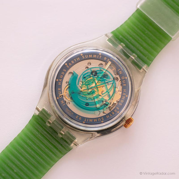 1993 Swatch Automatic SAB102 BLACK CIRCLES Watch | 90s Swatch 