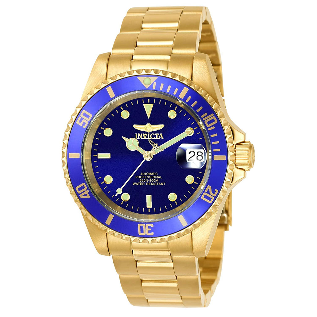 Invicta Herren 8930ob Pro Diver Automatisches Gold-Ton-Armband Uhr