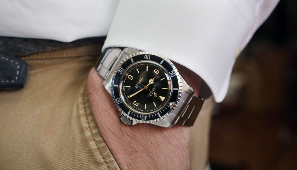 Men's Rolex watch on the wrist