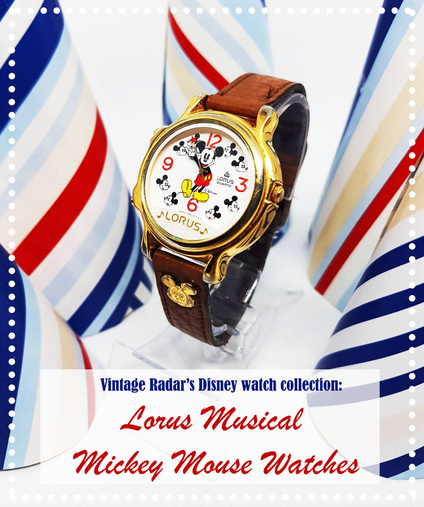 الرادار خمر Lorus موسيقي Mickey Mouse ساعات