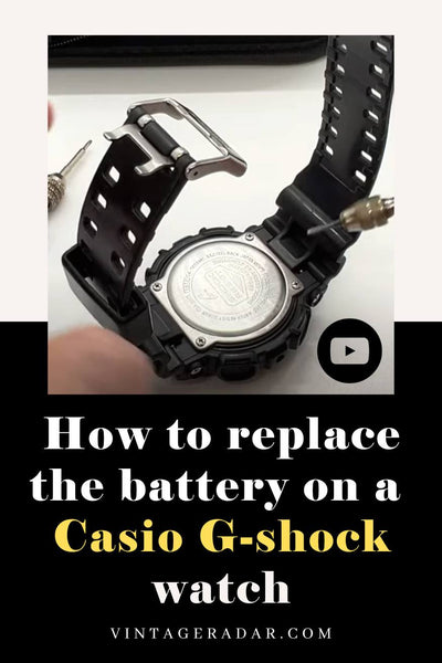How to change the battery of your Casio G-shock watch