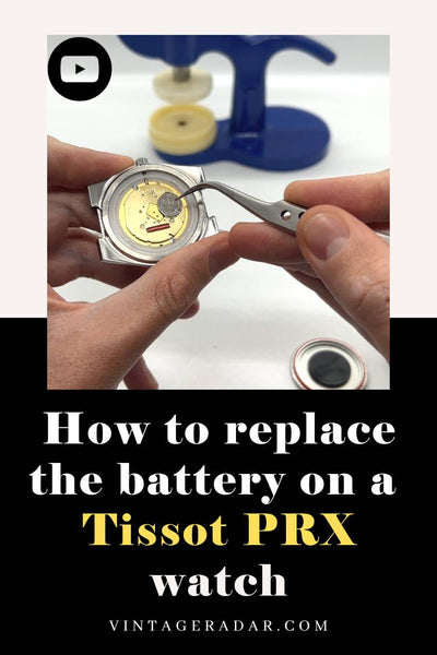 How to replace the battery of a Tissot PRX