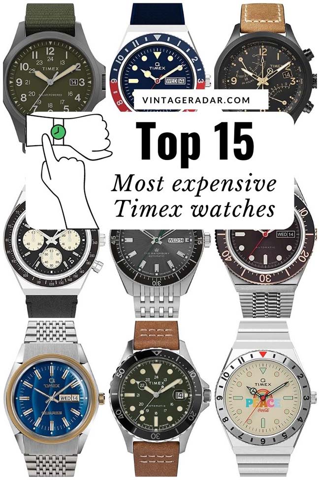 Top 15 más caro Timex Relojes