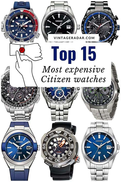 Top 15 más caro Citizen Relojes