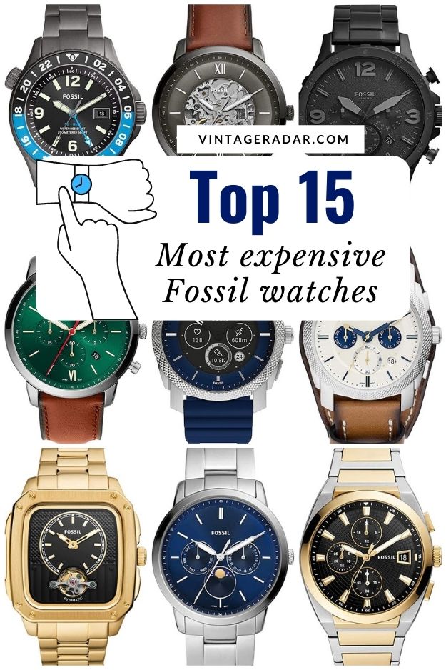 Top 15 più costosi Fossil orologi per uomo