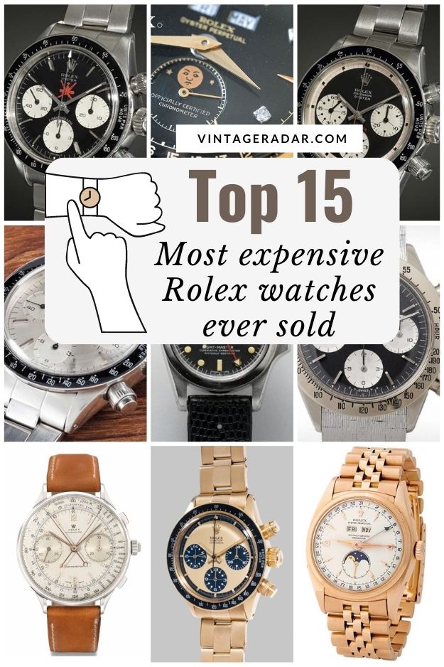 Los 15 mejores relojes Rolex más caros jamás vendidos