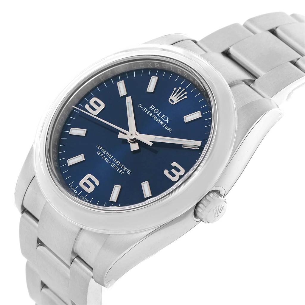 Rolex Airking Blue Arabic Dial Dafel Lünette Herren Uhr 114200blaso