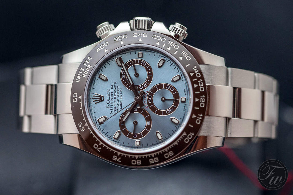 Rolex Kosmograph Daytona Ice Blue Dial Platinum Mens Uhr 116506iblso