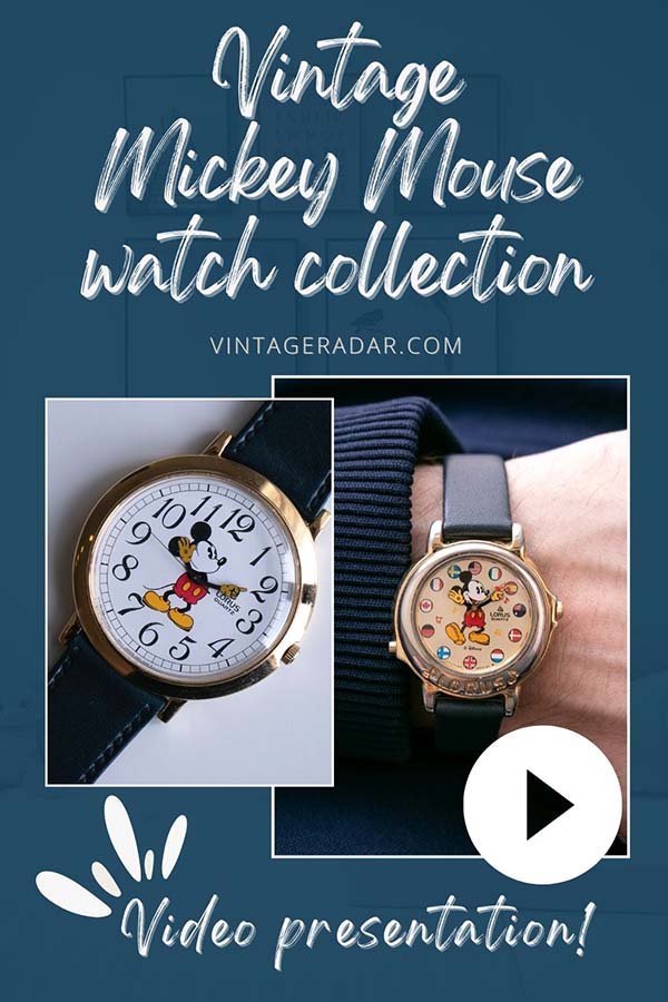 bosquejo dinosaurio algodón Antiguo Mickey Mouse reloj Colección | Extraño Disney Relojes – Vintage  Radar