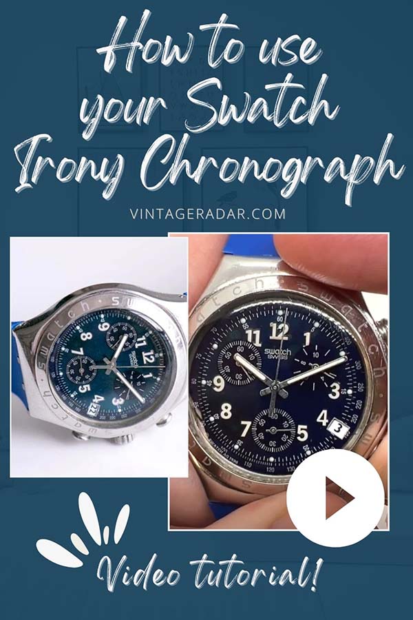 How to use your Swatch Irony Chonograph watch