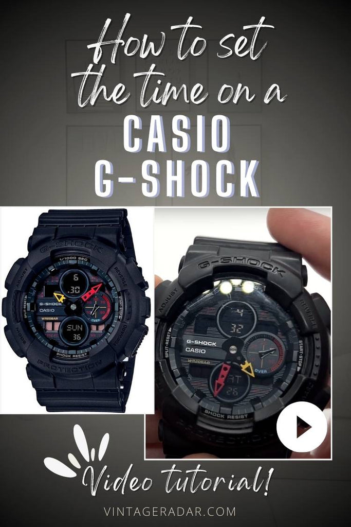 How to set the time on a Casio G shock watch   video tutorial