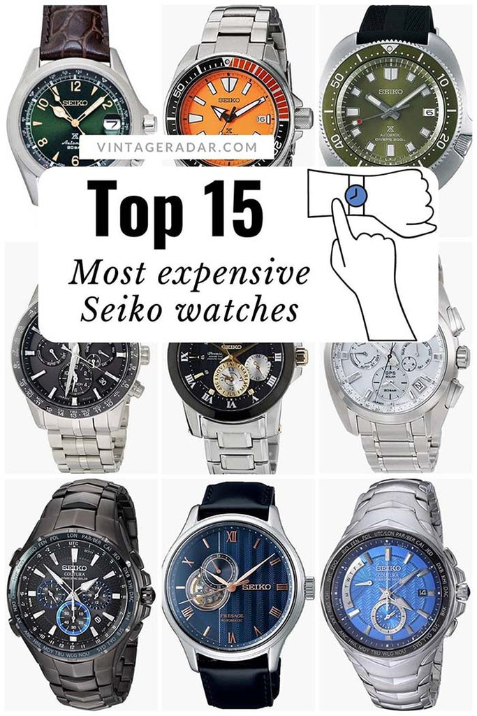 Top 15 le plus cher Seiko Montres