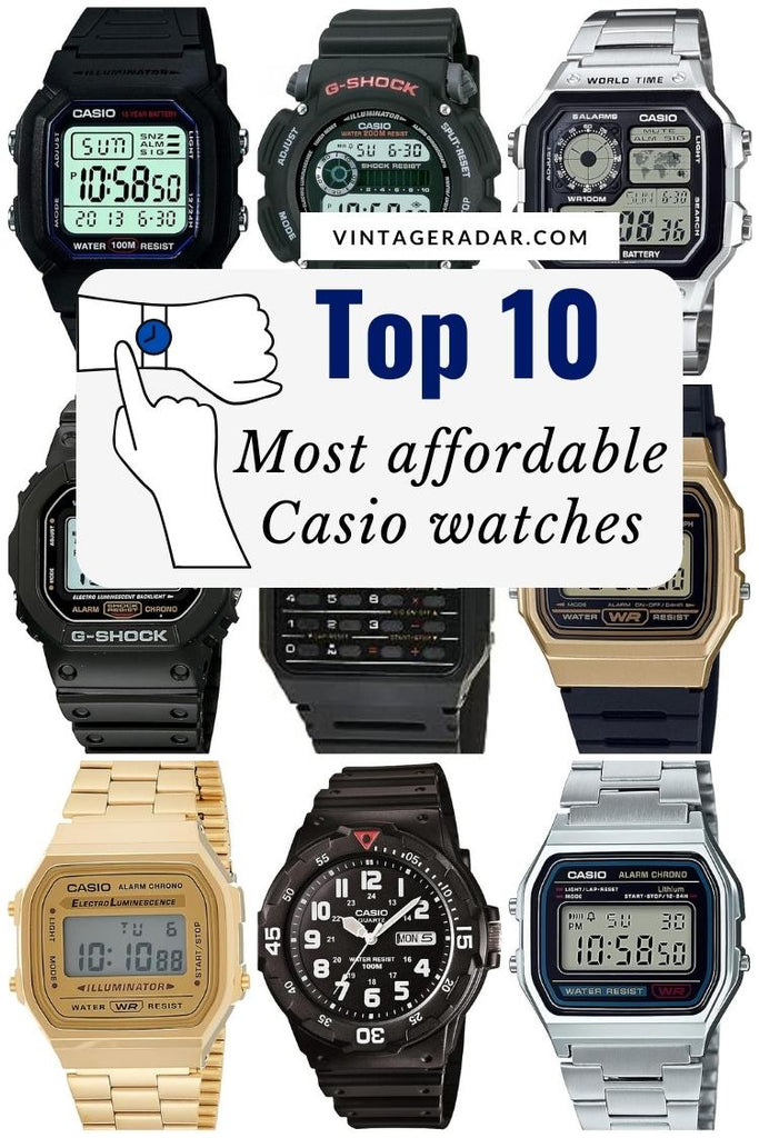 Top 10 am erschwinglichsten Casio Uhren