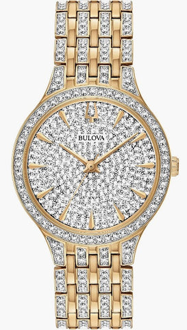 Bulova ساعة فانتوم للسيدات من مجموعة كريستال