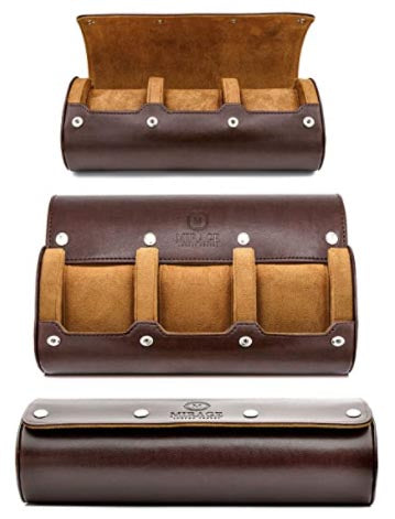 Custodia per gli uomini - Watch Roll Travel Case - Organizzatore e display - Mirage Watch Roll Case