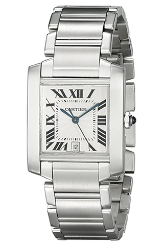 Cartier Men's W51002Q3 Tank Française en acier inoxydable automatique montre