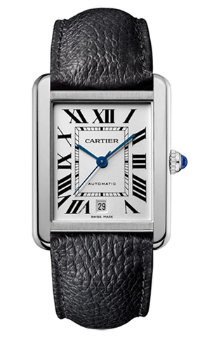 Neuer Cartier Tank Solo XL Edelstahl Automatik Uhr WSTA0029